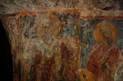 Grotkerk bij Fasano (Apulië, Italië), Cave church near Fasano (Apulia, Italy)