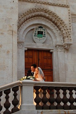 Pas getrouwd (Giovinazzo, Apulië, Italië), Just married (Giovinazzo, Apulia, Italy)