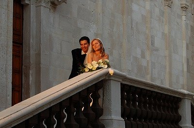 Pas getrouwd (Giovinazzo, Apuli, Itali), Just married (Giovinazzo, Apulia, Italy)
