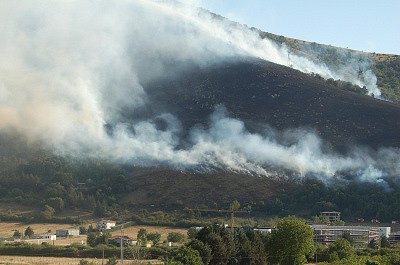 Bosbrand (Abruzzen, Itali); Wildfire (Abruzzo, Italy)