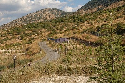 Op de camping (Abruzzen, Itali).; On the campsite (Abruzzo, Italy)