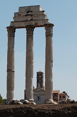 Tempel van Castor en Pollux (Rome, Itali); Temple of Castor and Pollux (Rome, Italy)