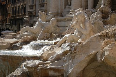 Trevifontein (Fontana di Trevi), Rome, Itali; Trevi Fountain, Rome, Latium, Italy