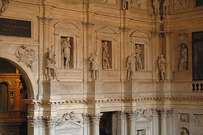 Proscenium, Teatro Olimpico, Vicenza, Teatro Olimpico (Andrea Palladio), Vicenza, Italy