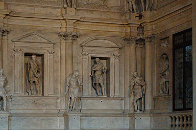 Proscenium, Teatro Olimpico, Vicenza, Teatro Olimpico (Andrea Palladio), Vicenza, Italy