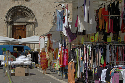 Markt in Popoli (PE, Abruzzen, Itali), Market in Popoli (PE, Abruzzo, Italy)