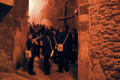 Processie inCervara di Roma (RM, Abruzzen, Itali), Procession in Cervara di Roma (RM, Abruzzo, Italy)