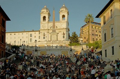 Spaanse trappen (Rome, Itali), Spanish steps (Italy, Latium, Rome)