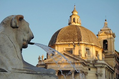 Piazza del Popolo (Rome, Itali); Piazza del Popolo (Italy, Latium, Rome)