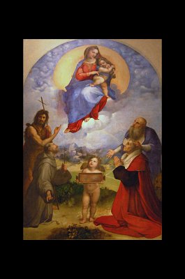 Rafaël, Madonna di Foligno, Rome, Italië; Raphael, Madonna di Foligno, Rome, Italy