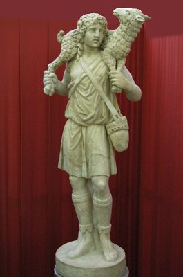 De Goede Herder, Vaticaanse Musea, Rome.; The Good Shepherd, Vatican Museums, Rome