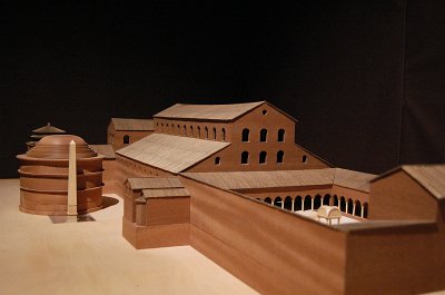 Model van de oude Sint-Pieterskerk, Rome, Itali, Model of old St. Peter