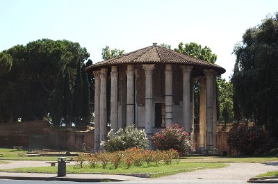 Tempel van Hercules Invictus, Rome, Italië; Temple of Hercules Victor, Rome, Italy.