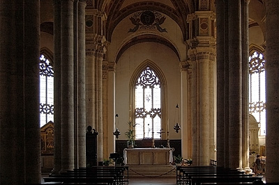Co-kathedraal van Pienza (SI, Toscane, Itali), Pienza Cathedral (SI, Tuscany, Italy)