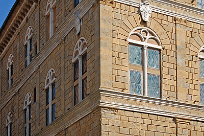 Palazzo Piccolomini in Pienza (Toscane, Itali); Palazzo Piccolomini in Pienza (Tuscany, Italy)