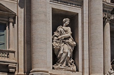 Trevifontein (Fontana di Trevi), Rome, Itali, Trevi Fountain, Rome, Italy.