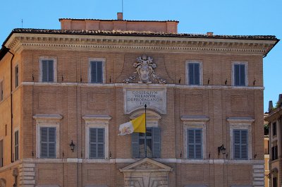 Palazzo di Propaganda Fide. Rome, Italië; Palazzo di Propaganda Fide, Rome, Italy