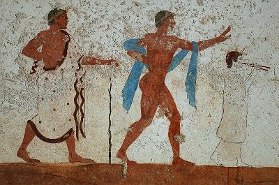 Graf van de Duiker, Paestum (Campani. Itali), Tomb of the Diver, Paestum (Campania, Italy)