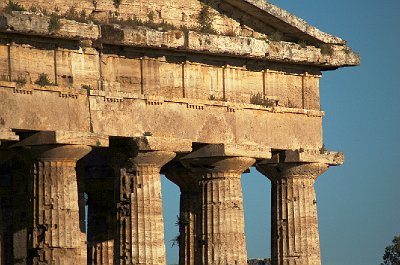 Tempel van Poseidon, Paestum (Campani. Itali); Temple of Poseidon, Paestum (Campania, Italy)