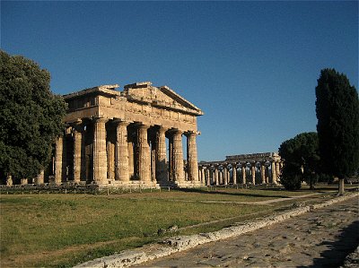 Tempel van Poseidon, Paestum (Campani. Itali); Temple of Poseidon, Paestum (Campania, Italy)