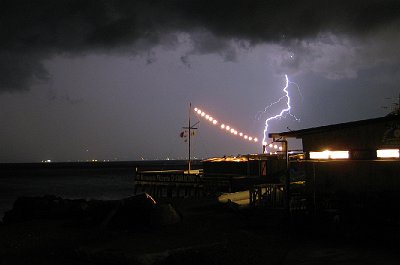 Onweer, Vico Equense (Campani, Italia), Thunderstorm, Vico Equense (Campania, Italy)