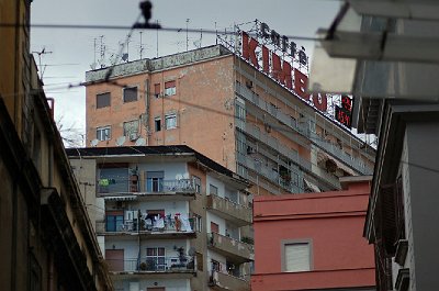 Flatgebouw, Napels (Campani); Apartment building, Naples (Campania, Italy)