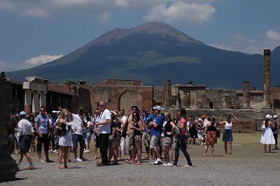 Forum, Pompeii, Campanië, Italië; Forum, Pompeii, Campania, Italy