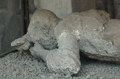 Afgietsel van een jonge vrouw, Pompeii; Cast of a young lady, Pompeii
