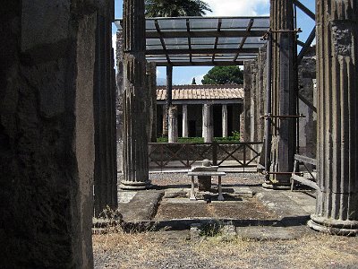 Romeins huis, Pompeii, Campani, Itali; Roman house, Pompeii, Campania, Italy