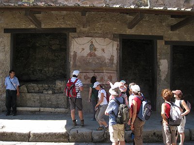 Toeristen in Pompeii, Campani, Itali, Tourists in Pompeii, Campania, Italy