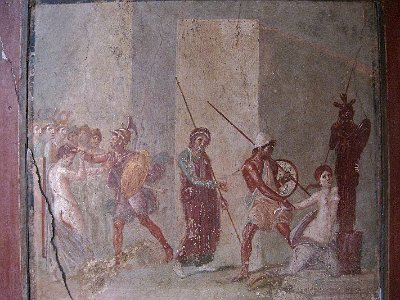 Huis van Menander, Pompeii, Campani, Itali; House of the Menander, Pompeii