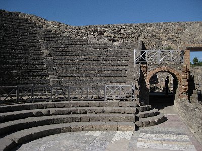 Klein Theater, Pompeii, Campanië, Italië, Little Theatre, Pompeii, Campania, Italy
