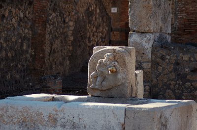 Kraantje, Pompeii, Campani, Itali, Tap, Pompeii, Campania, Italy