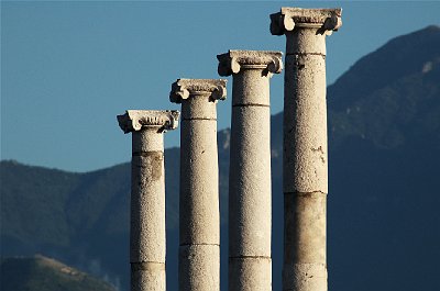 Forum, Pompeii, Campanië, Italië; Forum, Pompeii, Campania, Italy