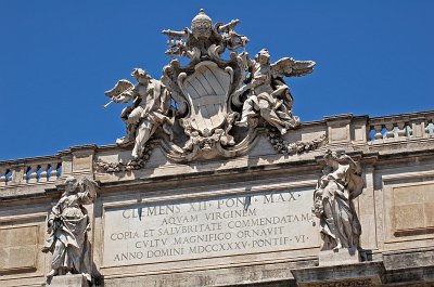 Trevifontein (Rome); Trevi Fountain (Rome, Italy)