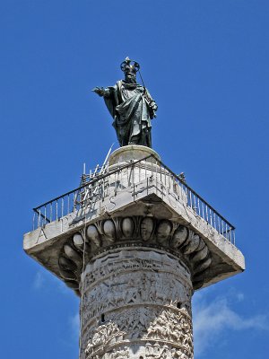 Zuil van Trajanus (Rome, Itali), Trajan