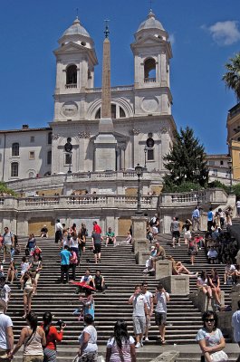 Spaanse trappen (Rome, Itali); Spanish steps (Italy, Latium, Rome)