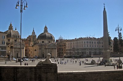 Piazza del Popolo (Rome, Itali); Piazza del Popolo (Italy, Latium, Rome)