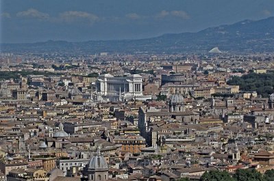 Uitzicht over Rome; View over Rome