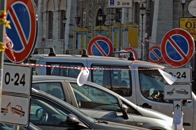 Verboden te parkeren! Rome, No parking! Rome