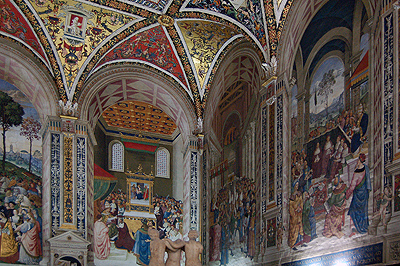 Libreria Piccolomini, Dom van Siena, Itali; Libreria Piccolomini, Siena Cathedral, Italy