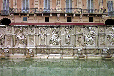 Fonte Gaia, Siena, Toscane, Itali, Fonte Gaia, Siena, Tuscany, Italy