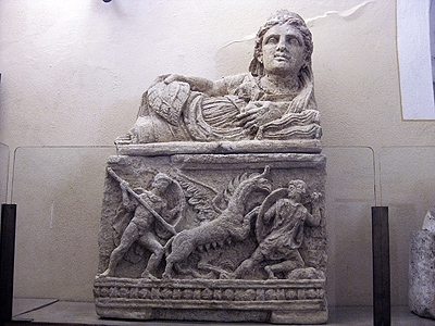 Guarnacci Museum in Volterra (Toscane, Itali); Guarnacci Museum in Volterra (Tuscany, Italy)