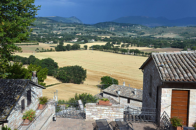 Landschap bij Spello (Umbri, Itali); Landscape near Spello (Umbria, Italy)