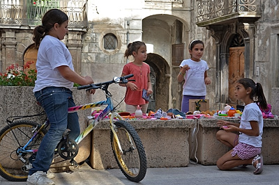 Rommelmarkt, Scanno (Abruzzen, Itali), Flea market, Scanno (Abruzzo, Italy)