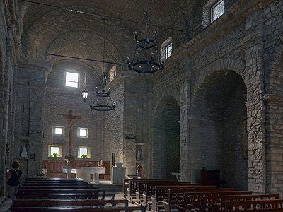 Oude Kerk van Gorfigliano, Toscane, Italië, Old Church of Gorfigliano, Tuscany, Italy