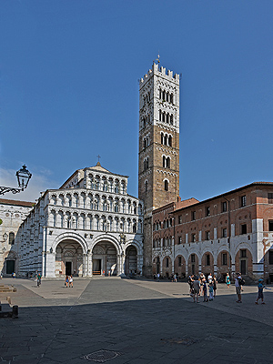 Kathedraal van Lucca, Toscane, Itali; Lucca Cathedral, Lucca, Tuscany, Italy