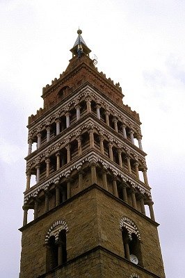Klokkentoren San Zeno (Pistoia, Toscane, Itali); San Zeno bell tower (Pistoia, Tuscany, Italy)