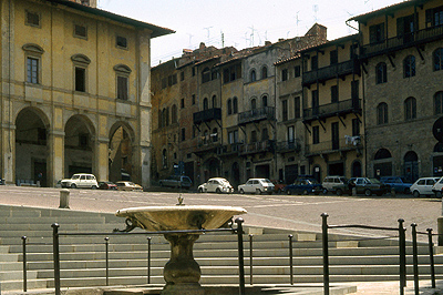 Piazza Grande, Arezzo, Toscane, Itali, Piazza Grande, Arezzo, Tuscany, Italy