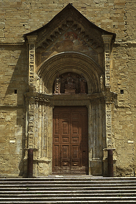 Kathedraal van Arezzo, Toscane, Itali; Arezzo cathedral, Tuscany, Italy